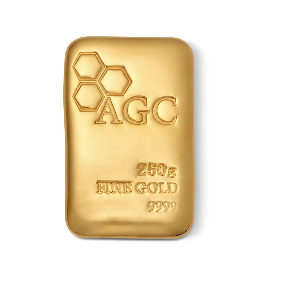AGC 250g 9999 Cast Gold Bullion Bar