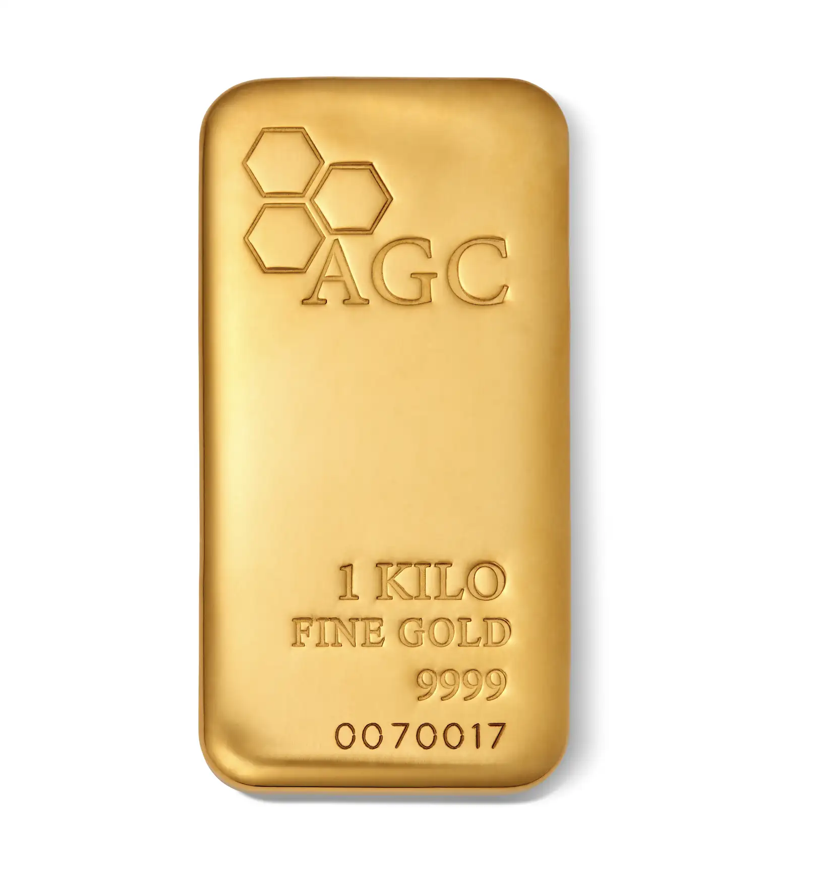 AGC 1 KG 9999 Cast Gold Bullion Bar